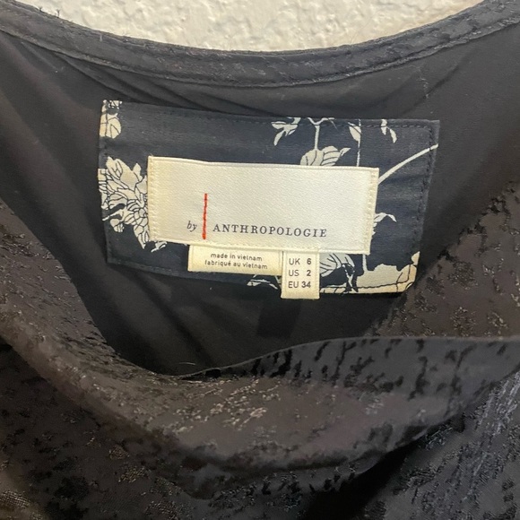 Anthropologie Amelie Jacquard Slip Dress in Black - Picture 7 of 9